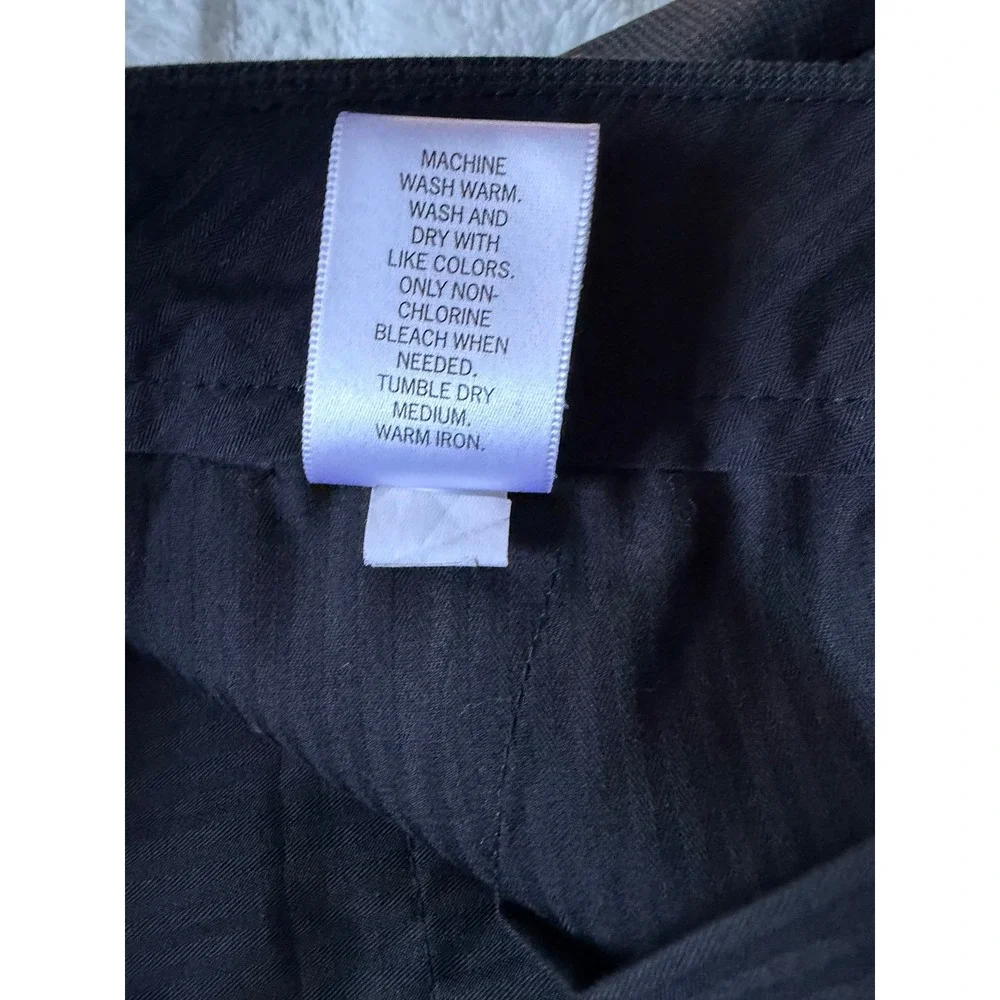 Banana Republic Tailored Slim Dress Trousers Men 36x30 Grey Micro Check -EUC
